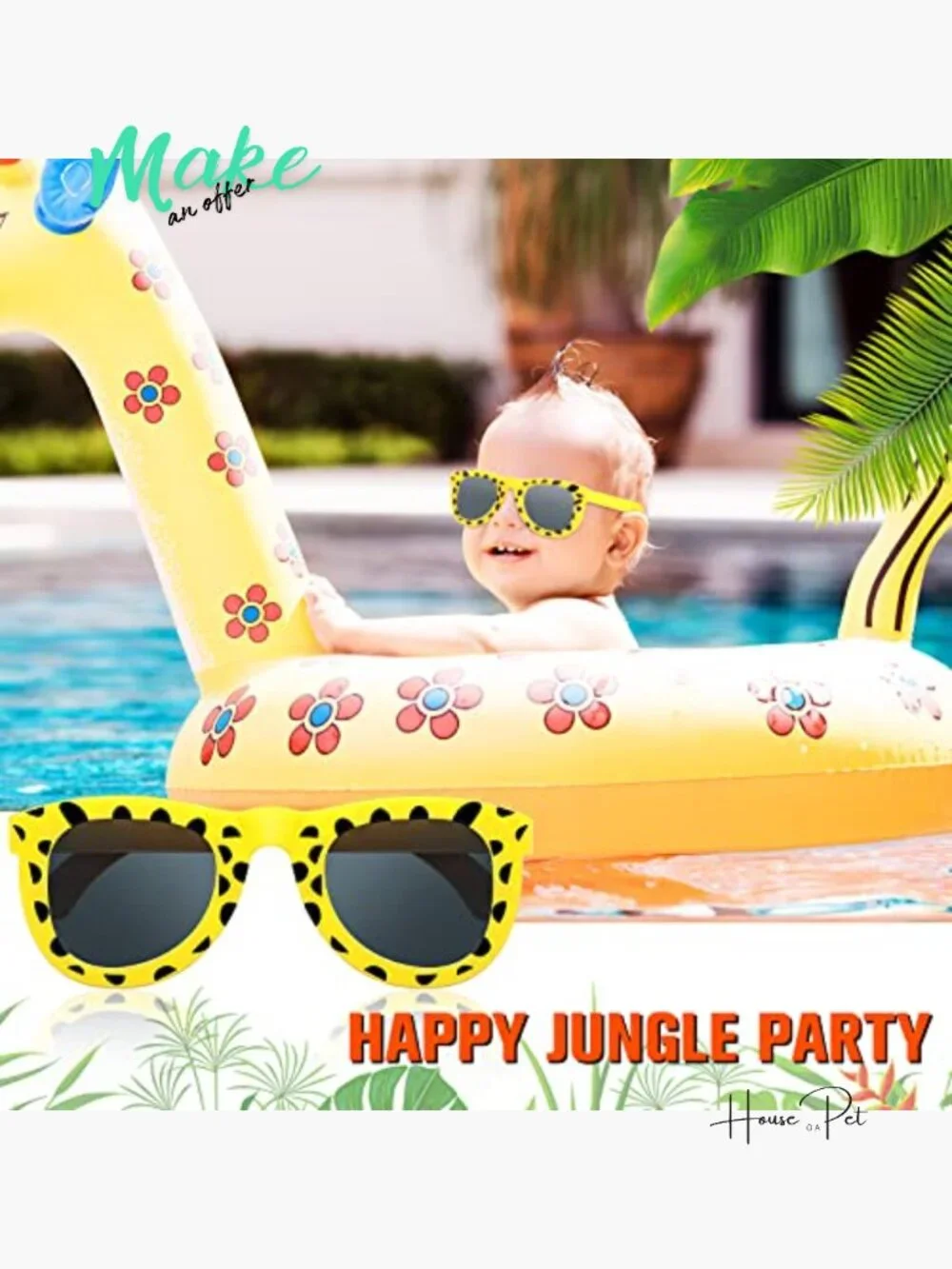Pack of 24 Animal Print Sunglasses Jungle Safari Party Favors for Kids